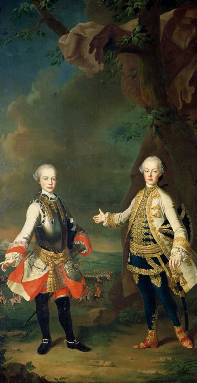 Joseph and Leopold, Sons of Francis I and Maria Theresa of Austria, Later Joseph II and Leopold II by Martin II Mytens or Meytens